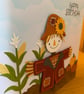 Handmade Scarecrow Birthday Card with papercraft stitching  - Image 4