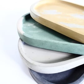 Shapes Dish - Oval - concrete tray