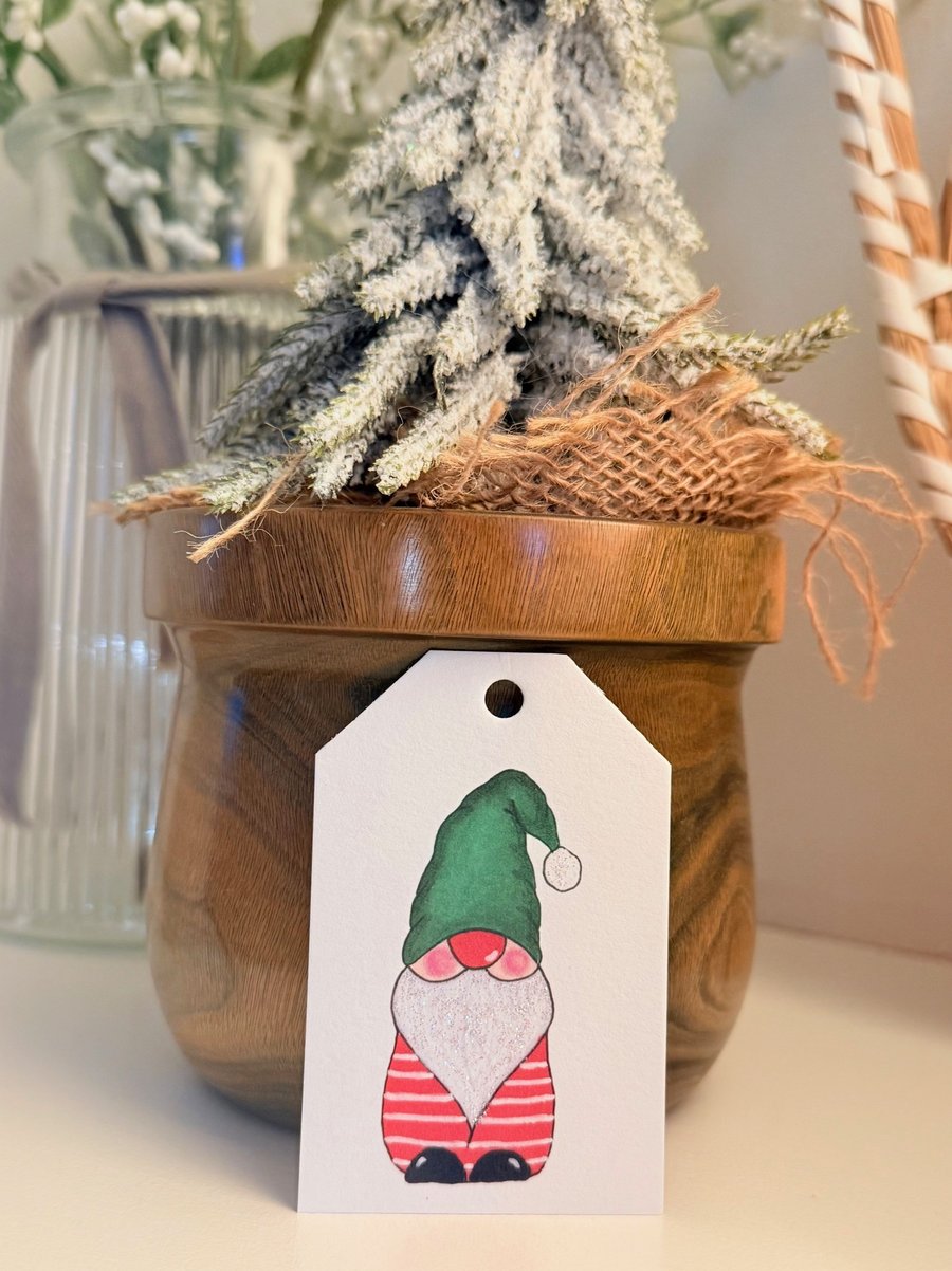 Christmas tags, pack of 4, gonks