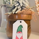 Christmas tags, pack of 4, gonks