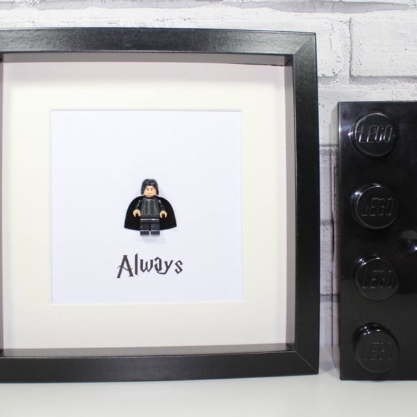PROFESSOR SNAPE - Framed minifigure - Harry Potter - Always - art
