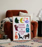 Once Upon A Time Children's Nursery Play Room Fantasy Folk Art Print Home Decor - Image 4