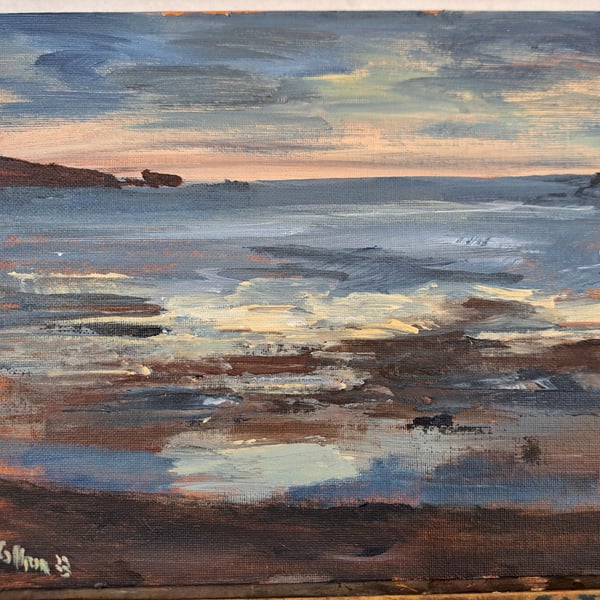 Sand and Sea at Paignton (Original Landscape Painting)