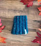 Dog Neck Warmer Snood - Handknit  - Chunky Tweed - Teal Green - Image 2