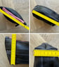 Unlined Inner Tube Bag - Pink Zip and Writing - Wipe Clean Zip Storage Bag - Image 8