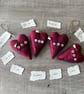 One Red Fabric Heart with Personalised Message Wedding Engagement Proposal - Image 1