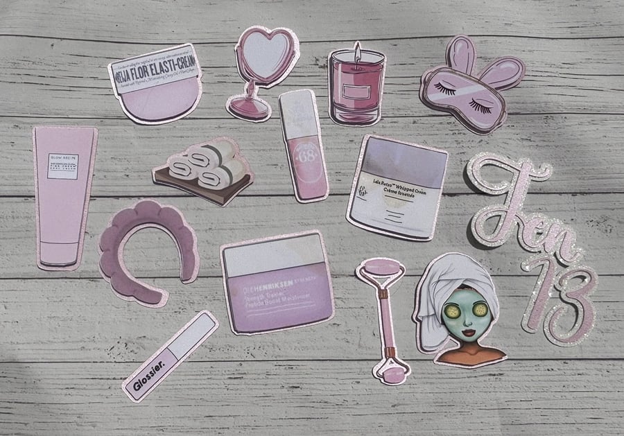 Spa Cake Topper, Spa Cake, Pamper Cake Topper, Beauty Cake Topper, Pamper day 