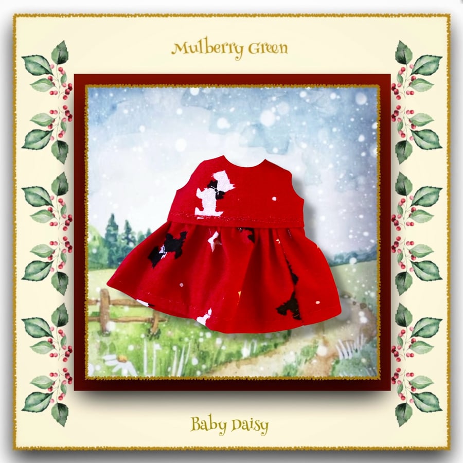 Scottie Dog Dress for Baby Daisy 