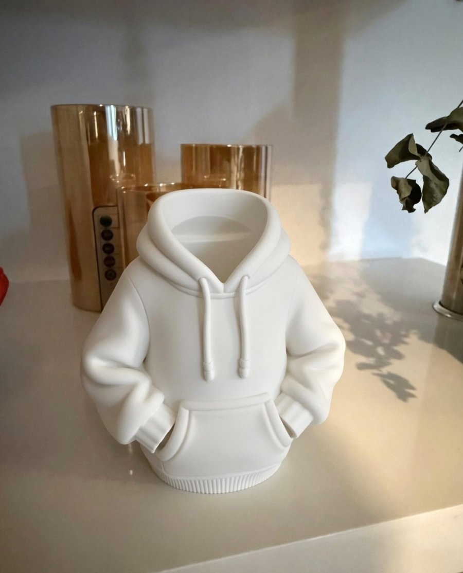 Hoodie Pen Holder – Handmade Desk Organiser