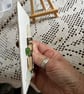 Seaglass seagull picture on an easel . Flock on the Dock  - Image 3