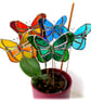 Stained Glass Butterfly Plant Stake Handmade Unique Choice of 5 Colours - Image 5