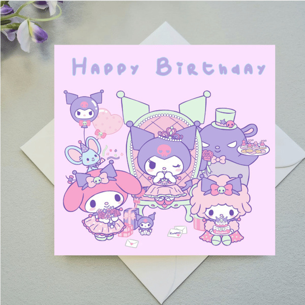 Personalised Kuromi Birthday Card - Shopitem