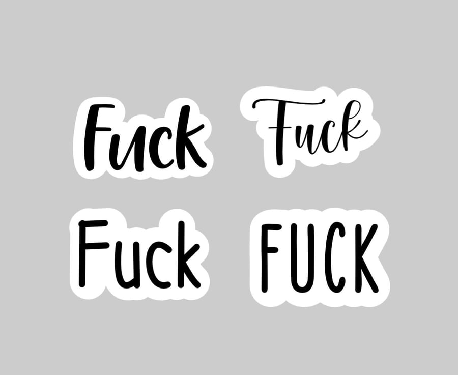 Fuck stickers naughty funny adult stickers sets or singular different styles and