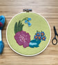 Summer Garden Hand Embroidered Wall Decoration  - Image 3