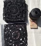 Large Raffia Granny Crochet x 6, Extra For Sewing,  Craft Supplies
