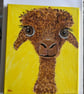 Alpaca or llama? Original art 12 x10" . 