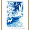 Winter Wonderland Cyanotype 