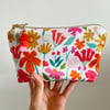 Spring Colourful Florals Make Up Bag