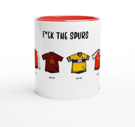 Arsenal Mug - Football Kits Through The Ages - Funny Gift