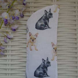 French Bull Dogs Glasses Case Lined & Padded Each One Unique. 