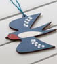 Swallow Wooden Hanging Decoration - Image 2