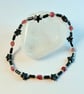 Tourmaline & Hematite Star Bracelet, Anniversary, October Birthday, Libra Gift - Image 1