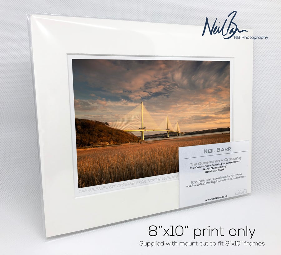 The Queensferry Crossing Forth Bridge Scotland - A5 (10" x 8") Unframed Print
