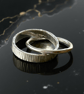 Duo Interlinked Silver Ring - Image 3