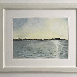 Sunrise over the sea - Original Watercolour Painting