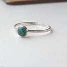 SILVER Turquoise Skinny Ring, Handmade Urban Jewellery
