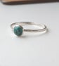 SILVER Turquoise Skinny Ring, Handmade Urban Jewellery