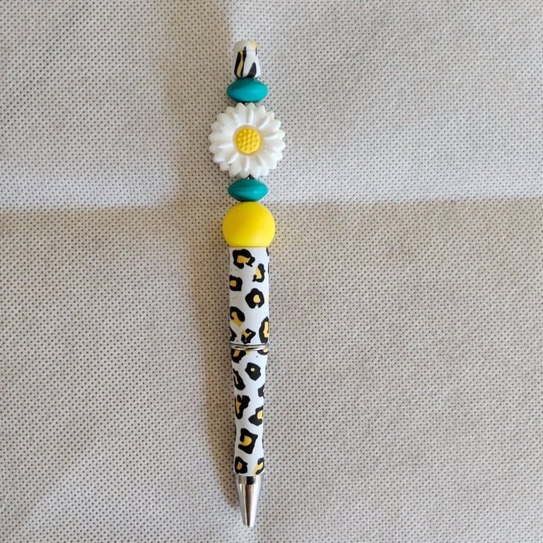 "Growth in Difference" Animal Print Focal Bead Pen - Celebrating Neurodiversity