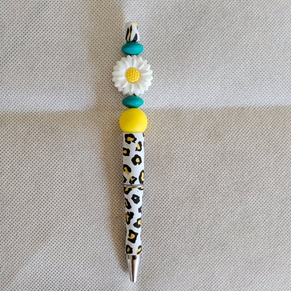 "Growth in Difference" Animal Print Focal Bead Pen - Celebrating Neurodiversity