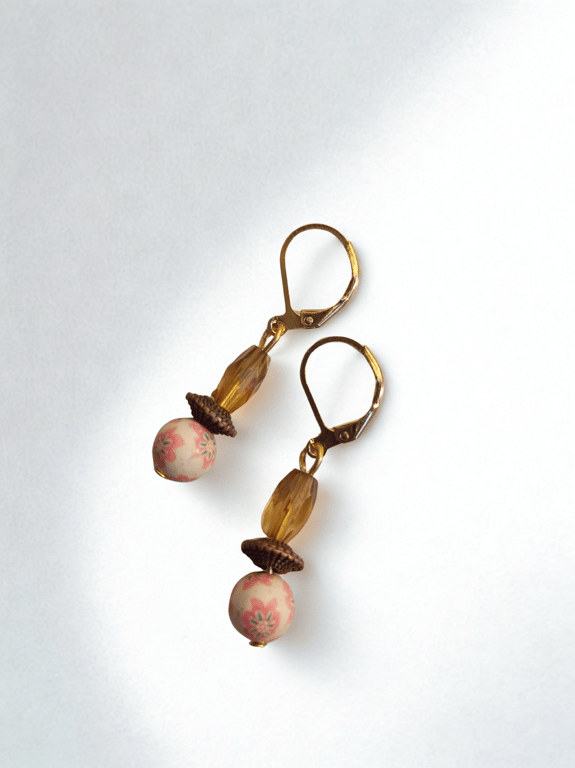 Warm Coral, Bronze and Amber