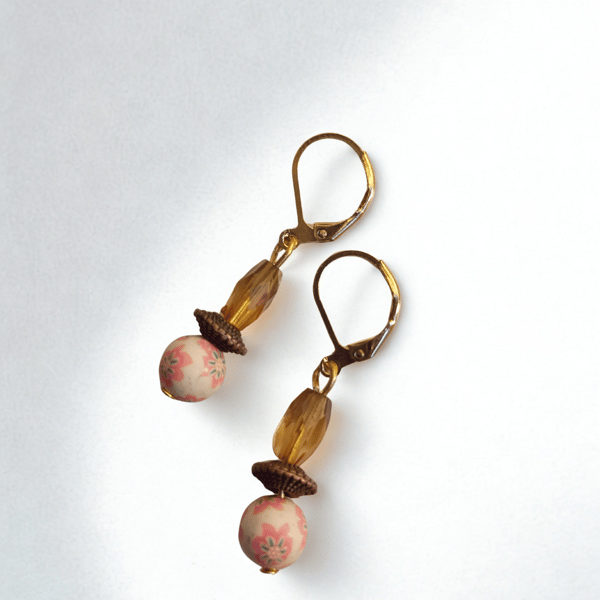 Warm Coral, Bronze and Amber