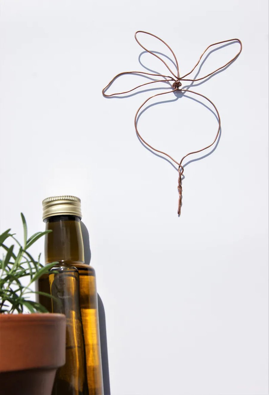 Wire Vegetable wall hanging - recycled copper beetroot - eco friendly gifts 