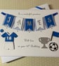 Personalised Football Birthday Card Son Grandson Dad 18 21 50 60 30 Any Age  - Image 1