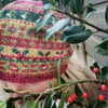 Beret Christmas Fairisle Hand Knitted Women Hat Knitting