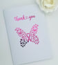 Butterfly Foiled Breast Cancer thankyou card for Doctor, Nurse, support staff - Image 3