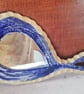 Sweet, hand-held, ceramic framed mirrors with beautiful cotton fabric backing - Image 5