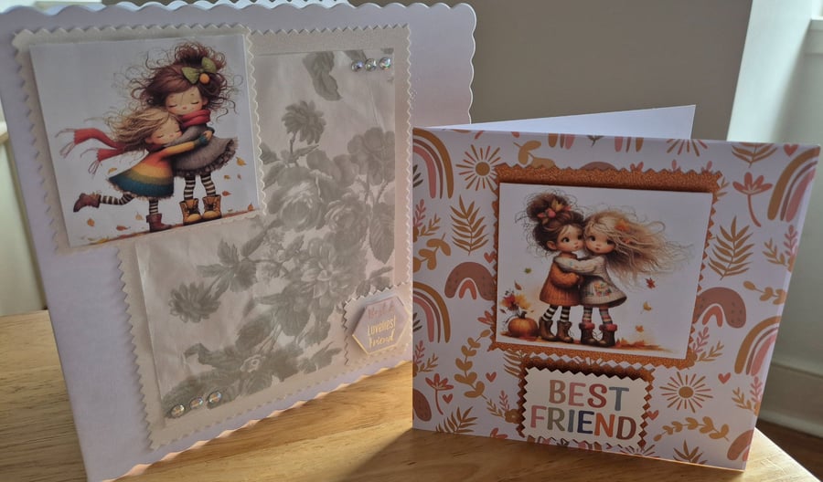 Friendship Greeting Card Bundle of 2 