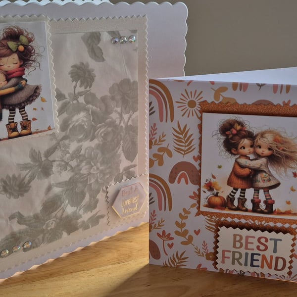 Friendship Greeting Card Bundle of 2 