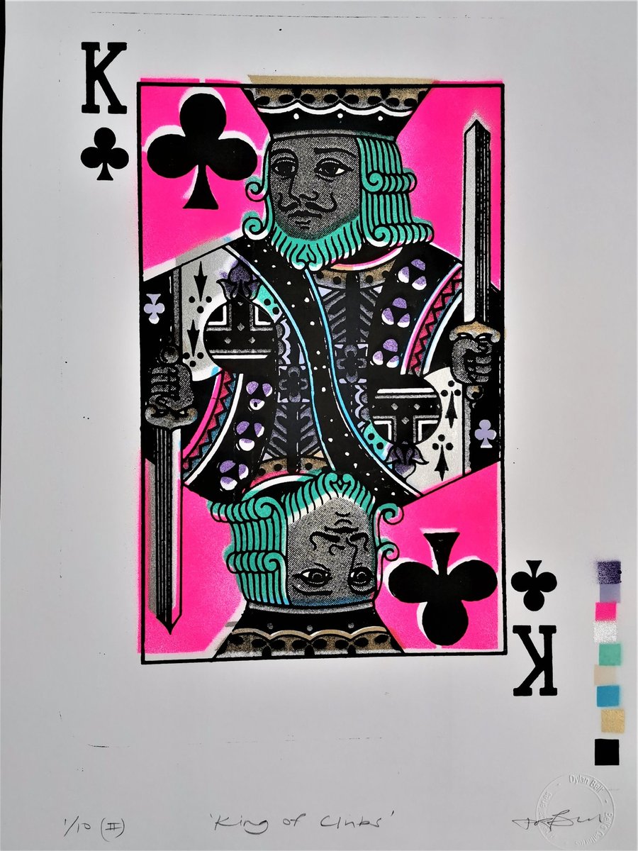 'King of Clubs' Original Signed Limited Edition Art