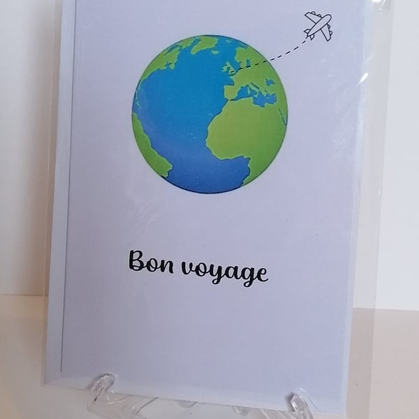 Bon voyage greetings card 