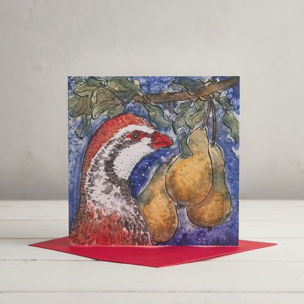 Partridge in a Pear Tree Christmas Card