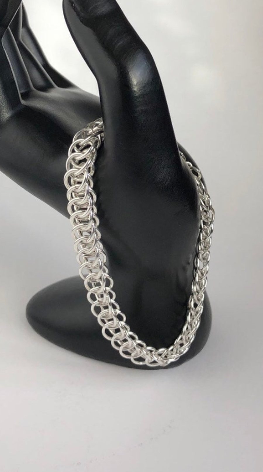 Chainmaille Sterling Silver Bracelet