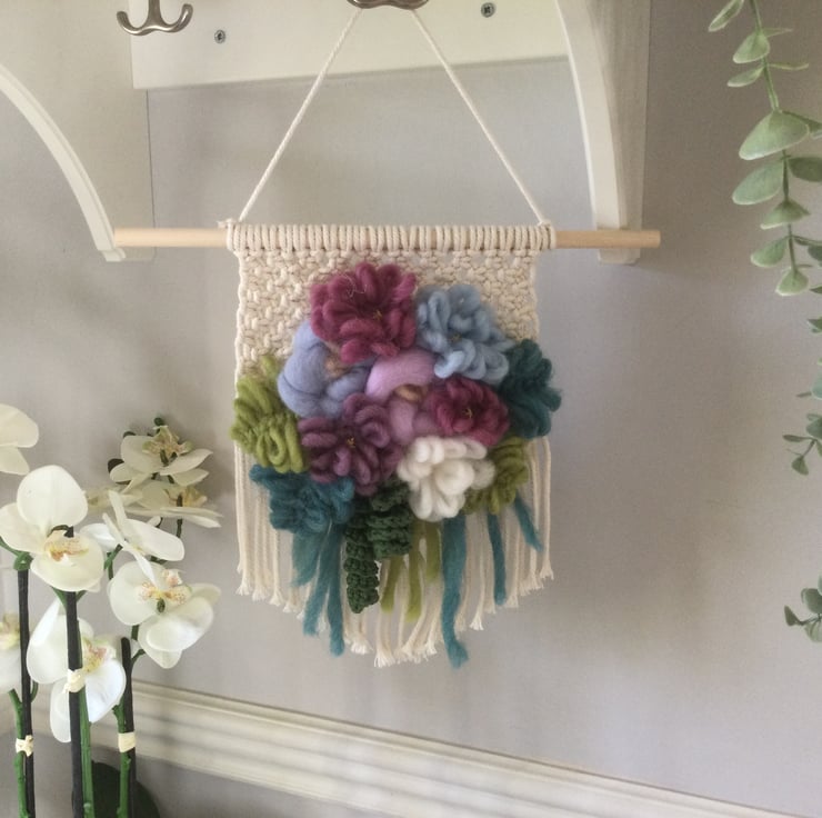 Stunning Artistic Floral Designed Wall Hanging image