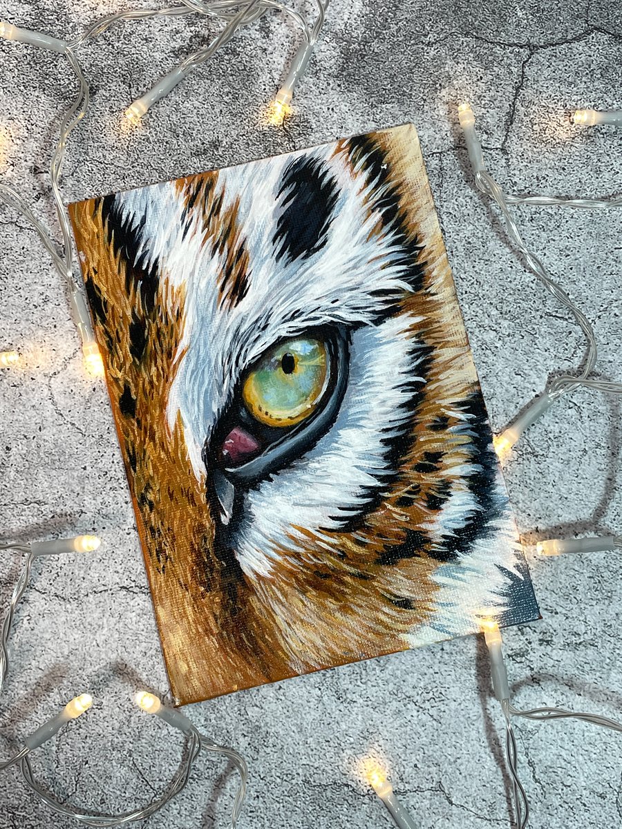 Perfectly Imperfect Tiger's Eye Acrylic Study