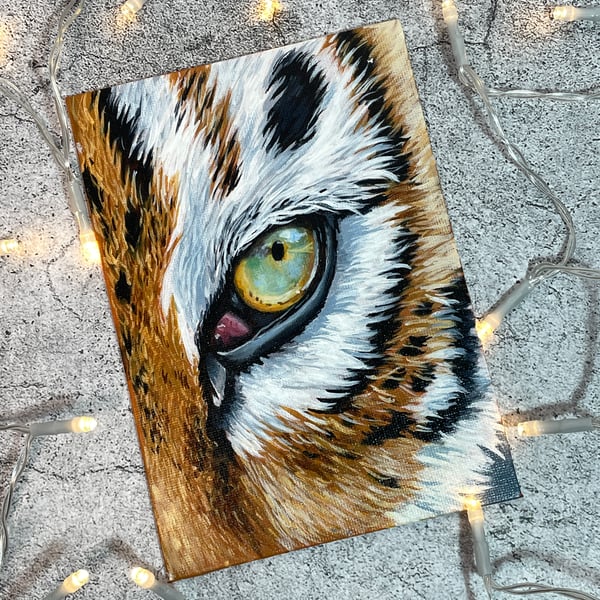 Perfectly Imperfect Tiger's Eye Acrylic Study