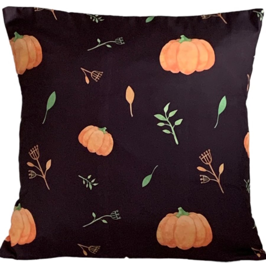 Autumn Pumpkin Cushion Cover 16”x16” Last One